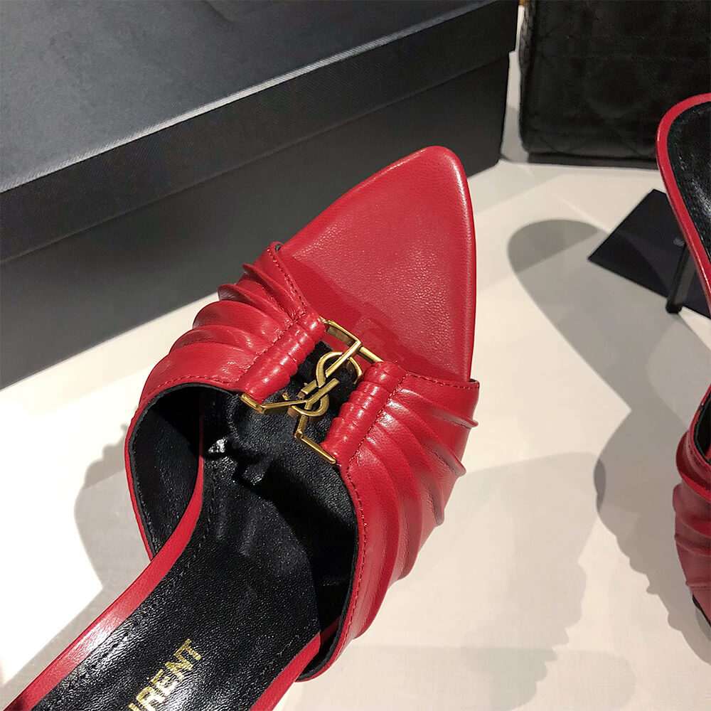 Y51 BABYLONE MULES IN SMOOTH LEATHER