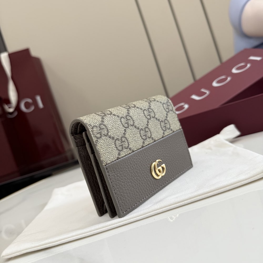 Gvc*1 Bi-color GG Marmont small wallet(HIGH-END GRADE)