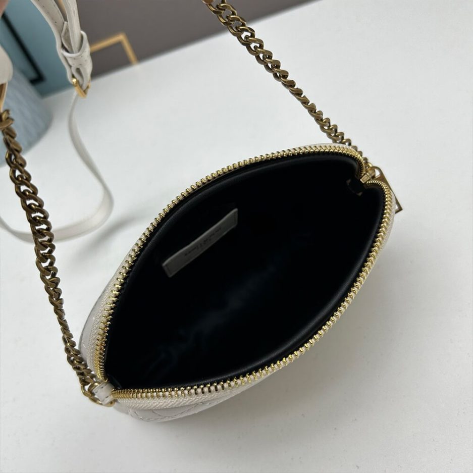 Y51 Gaby zipped pouch in quilted lambskin